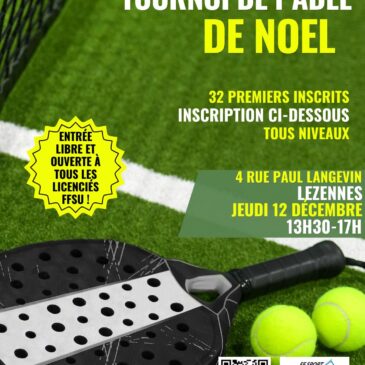 Tournoi de Noël – Padel