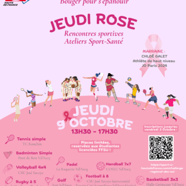 Jeudi 9 Octobre 2025 : JEUDI ROSE