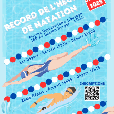 Jeudi 16 Octobre 2025 : Record de l’Heure NATATION Piscine du CSU J.Savoye