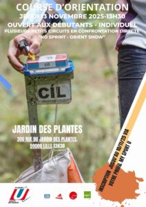 COURSE D'ORIENTATION - individuel @ Jardin des Plantes - Lille | Lille | Hauts-de-France | France