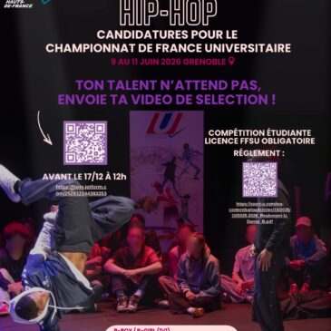 CANDIDATURES – QUALIFICATIONS CHAMPIONNAT DE FRANCE BREAKING HIP-HOP