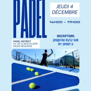 PADEL – Pré-qualificatifs aux académiques