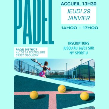 PADEL – Pré-qualificatifs aux académiques