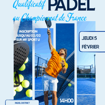 Championnat académique de Padel – Jeudi 5 février 2026