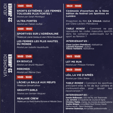 Festival « Les sportives en lumière » – événement gratuit organisé par l&rsquo;Association Alice Milliat.